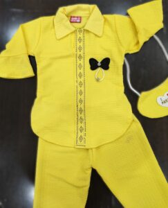 yellow cord set beautiful for cute girl soft fabric and best quality